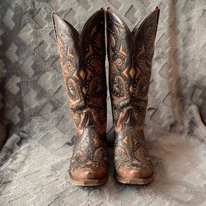 Lucchese Fiona Scarlet Boots